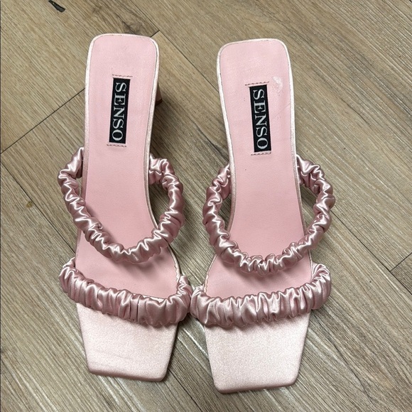 SENSO Pink satin Heels  Straps - Picture 1 of 4